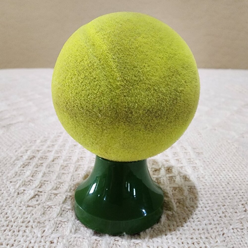 Vintage Avon MIXED DOUBLES SPALDING TENNIS BALL Fuzzy EMPTY Glass Bottle Decor - Picture 4 of 8